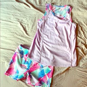 Girls athletic outfit size Large (10/12)